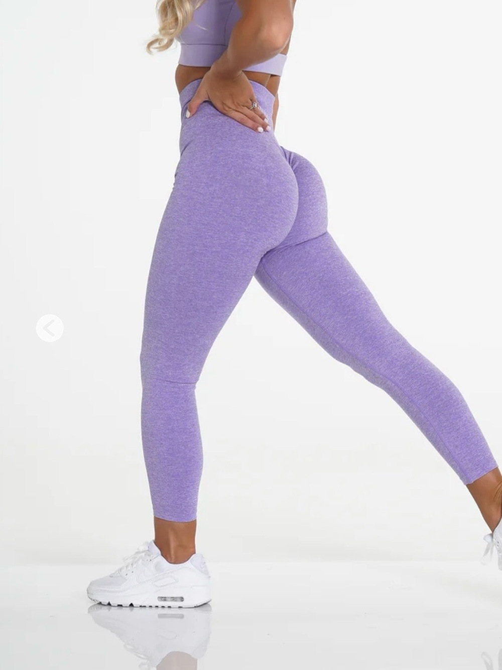 NVGTN- Lilac Scrunch Seamless Leggings S:M